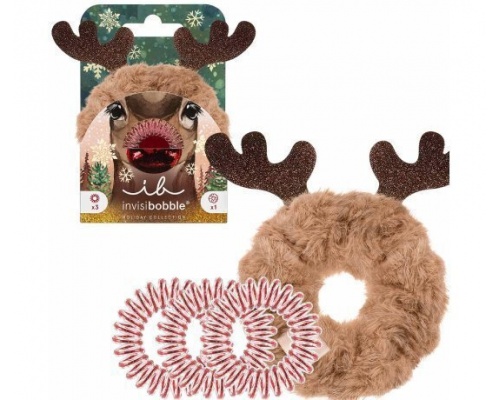 Invisibobble Red Nose Reindeer Holiday Set Λαστιχάκια Μαλλιών, 4τμχ  Invisibobble Red Nose Reindeer Holiday Set Λαστιχάκια Μαλλιών, 4τμχ