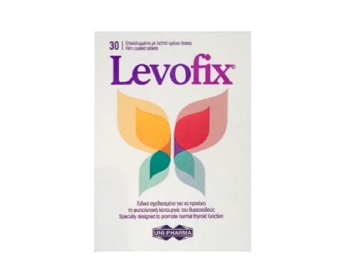 Uni-Pharma Levofix Συμπλήρωμα Διατροφής για τη Φυσιολογική Λειτουργία του Θυροειδούς, 30 δισκία Uni-Pharma Levofix Συμπλήρωμα Διατροφής για τη Φυσιολογική Λειτουργία του Θυροειδούς, 30 δισκία