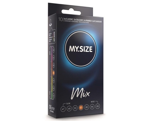My Size Mix Προφυλακτικά με Πλάτος 57mm, 10τμχ My Size Mix Προφυλακτικά με Πλάτος 57mm, 10τμχ
