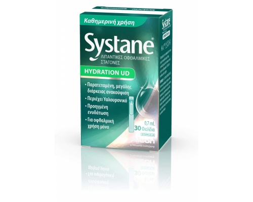 Systane Hydration UD Λιπαντικές Οφθαλμικές Σταγόνες με Υαλουρονικό Οξύ, 30x0.7ml Systane Hydration UD Λιπαντικές Οφθαλμικές Σταγόνες με Υαλουρονικό Οξύ, 30x0.7ml