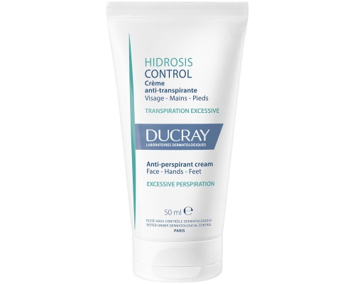Ducray Hidrosis Control Anti-Perspirant Cream Κρέμα Κατά της Εφίδρωσης, 50ml Ducray Hidrosis Control Anti-Perspirant Cream Κρέμα Κατά της Εφίδρωσης, 50ml