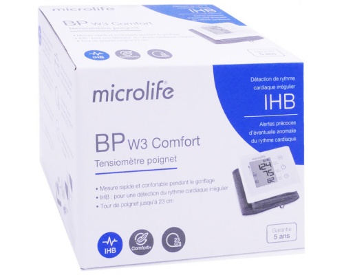 Microlife BP W3 Comfort Ψηφιακό Πιεσόμετρο Καρπού, 1τμχ Microlife BP W3 Comfort Ψηφιακό Πιεσόμετρο Καρπού, 1τμχ