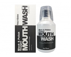 Frezyderm Black & Polish Oxygen Mouthwash Στοματικό Διάλυμα για Λεύκανση με Ενεργό Άνθρακα & Ενεργό Οξυγόνο, 250ml Frezyderm Black & Polish Oxygen Mouthwash Στοματικό Διάλυμα για Λεύκανση με Ενεργό Άνθρακα & Ενεργό Οξυγόνο, 250ml