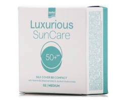 Intermed Luxurious SunCare Silk Cover BB Compact SPF50+ 02 Medium Αντηλιακή Πούδρα Προσώπου, 12gr Intermed Luxurious SunCare Silk Cover BB Compact SPF50+ 02 Medium Αντηλιακή Πούδρα Προσώπου, 12gr
