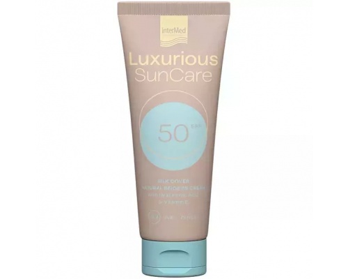 Intermed Luxurious Sun Care Silk Cover SPF50 Natural Beige Αντηλιακή Κρέμα Προσώπου με Χρώμα, 75ml Intermed Luxurious Sun Care Silk Cover SPF50 Natural Beige Αντηλιακή Κρέμα Προσώπου με Χρώμα, 75ml