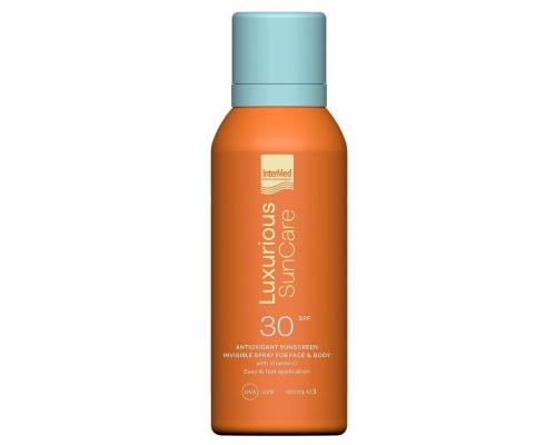 Intermed Luxurious SunCare Antioxidant Sunscreen SPF30 Αντηλιακό Σπρέι για Πρόσωπο & Σώμα, 100ml Intermed Luxurious SunCare Antioxidant Sunscreen SPF30 Αντηλιακό Σπρέι για Πρόσωπο & Σώμα, 100ml