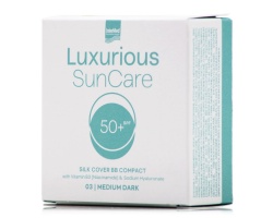 Intermed Luxurious SunCare Silk Cover BB Compact SPF50+ 03 Medium Dark Αντηλιακή Πούδρα Προσώπου, 12gr Intermed Luxurious SunCare Silk Cover BB Compact SPF50+ 03 Medium Dark Αντηλιακή Πούδρα Προσώπου, 12gr