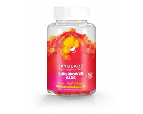 IvyBears SuperPower Kids Παιδικό Συμπλήρωμα Διατροφής για Ενίσχυση του Ανοσοποιητικού, 60 ζελεδάκια IvyBears SuperPower Kids Παιδικό Συμπλήρωμα Διατροφής για Ενίσχυση του Ανοσοποιητικού, 60 ζελεδάκια