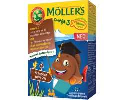 Moller's Omega 3 Συμπλήρωμα Διατροφής για Παιδιά με Γεύση Cola, 36 ζελεδάκια Moller's Omega 3 Συμπλήρωμα Διατροφής για Παιδιά με Γεύση Cola, 36 ζελεδάκια