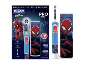 Oral-B Pro Kids3+ Spiderman Ηλεκτρική Οδοντόβουρτσα & ΔΩΡΟ Θήκη Ταξιδιού, 1τμχ
