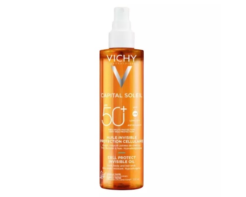 Vichy Capital Soleil Cell Protect Invisible Oil SPF50+ Αντηλιακό Λάδι Προσώπου & Σώματος, 200ml Vichy Capital Soleil Cell Protect Invisible Oil SPF50+ Αντηλιακό Λάδι Προσώπου & Σώματος, 200ml