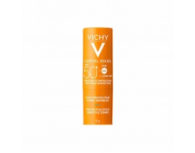 Vichy Capital Soleil Protective Stick Sensitive Zones SP50+ Αντηλιακό Στικ για Ευαίσθητες Ζώνες, 9g