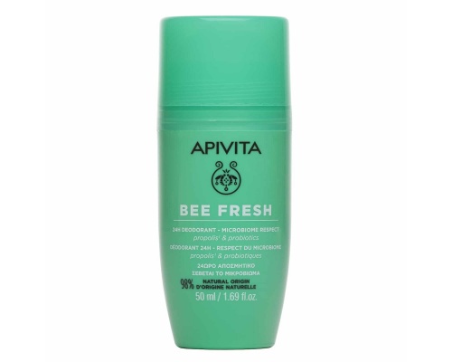 Apivita Bee Fresh 24h Deodorant Roll On Αποσμητικό 24ωρης Δράσης, 50ml Apivita Bee Fresh 24h Deodorant Roll On Αποσμητικό 24ωρης Δράσης, 50ml
