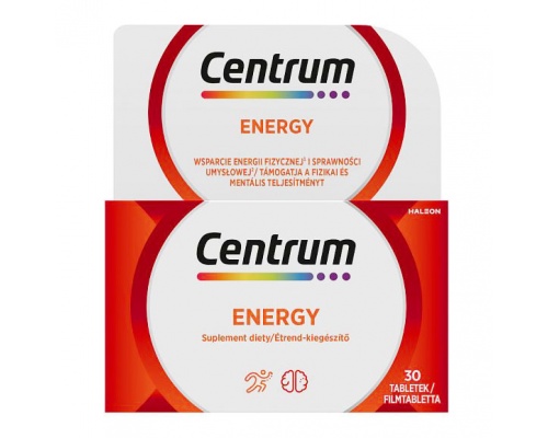 CENTRUM Energy Συμπλήρωμα διατροφής με πλήρη σύνθεση βιταμινών, μεταλλικών στοιχείων,ginseng και ginkgo biloba 30 δισκία CENTRUM Energy Συμπλήρωμα διατροφής με πλήρη σύνθεση βιταμινών, μεταλλικών στοιχείων,ginseng και ginkgo biloba 30 δισκία