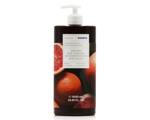 Korres Renewing Body Cleanser Grapefruit Sunrise Αφρόλουτρο Με Άρωμα Γκρέιπφρουτ, 1000ml Korres Renewing Body Cleanser Grapefruit Sunrise Αφρόλουτρο Με Άρωμα Γκρέιπφρουτ, 1000ml