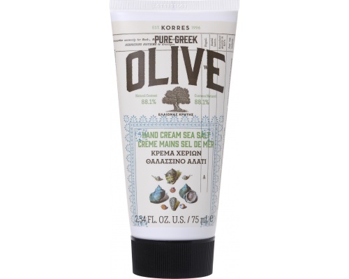 Korres Pure Greek Olive Hand Cream Sea Salt Κρέμα Χεριών με Θαλασσινό Αλάτι, 75ml Korres Pure Greek Olive Hand Cream Sea Salt Κρέμα Χεριών με Θαλασσινό Αλάτι, 75ml