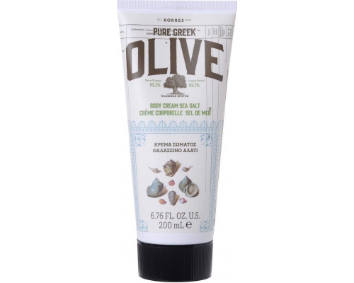 Korres Pure Greek Olive Body Cream Sea Salt Ενυδατική Κρέμα Σώματος με Θαλασσινό Αλάτι, 200ml Korres Pure Greek Olive Body Cream Sea Salt Ενυδατική Κρέμα Σώματος με Θαλασσινό Αλάτι, 200ml