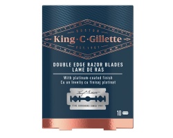 Gillette King C Double Edge Razor Blades Ανταλλακτικά Ξυραφάκια Διπλής Ακμής, 10τμχ Gillette King C Double Edge Razor Blades Ανταλλακτικά Ξυραφάκια Διπλής Ακμής, 10τμχ