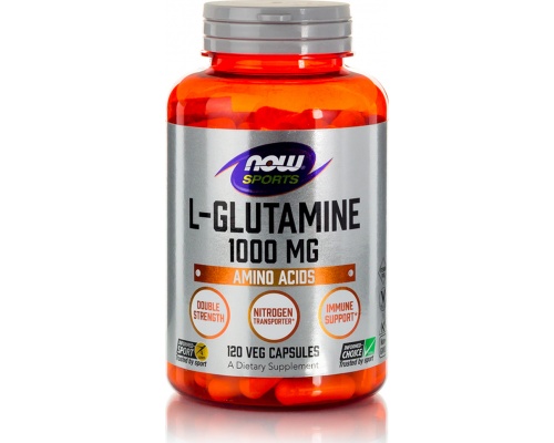 Now Foods Sports L-Glutamine 1000mg Συμπλήρωμα Διατροφής για Διατήρηση της Μυϊκής Μάζας, 120 κάψουλες Now Foods Sports L-Glutamine 1000mg Συμπλήρωμα Διατροφής για Διατήρηση της Μυϊκής Μάζας, 120 κάψουλες