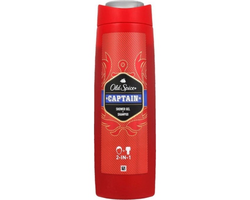 Old Spice Captain Shower Gel & Shampoo Αφρόλουτρο & Σαμπουάν για Άνδρες, 400ml Old Spice Captain Shower Gel & Shampoo Αφρόλουτρο & Σαμπουάν για Άνδρες, 400ml