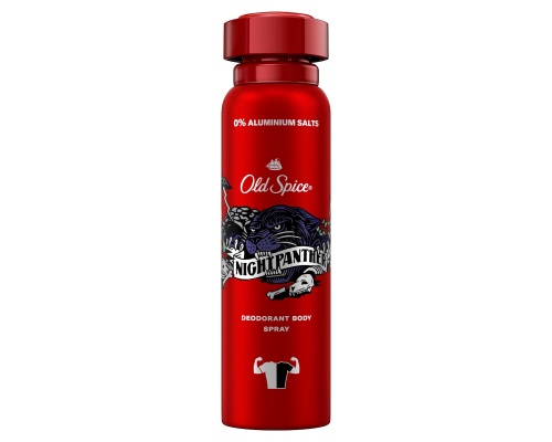Old Spice Night Panther Deodorant Body Spray Αποσμητικό Σπρέι Σώματος για Άνδρες, 150ml Old Spice Night Panther Deodorant Body Spray Αποσμητικό Σπρέι Σώματος για Άνδρες, 150ml