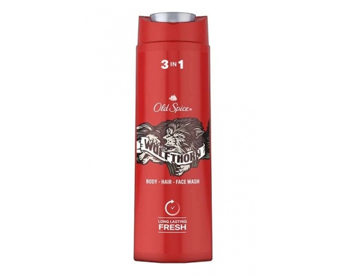 Old Spice Wolfthorn Body, Hair & Face Wash Αφρόλουτρο & Σαμπουάν για Άνδρες, 400ml Old Spice Wolfthorn Body, Hair & Face Wash Αφρόλουτρο & Σαμπουάν για Άνδρες, 400ml