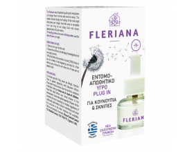 Power Health Fleriana Plugin 100% Φυσικό Εντομοαπωθητικό Υγρό Με φυσική Γερανιόλη, 30ml