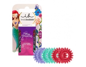Invisibobble Kids Disney Princess Original Hair Spiral Ariel Λαστιχάκια Μαλλιών, 6τμχ.