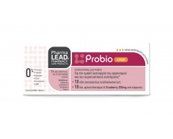 Pharmalead Probio Cran Συμπλήρωμα Διατροφής για την Ομαλή Λειτουργία του Οργανισμού & του Ουροποιητικού, 14 κάψουλες Pharmalead Probio Cran Συμπλήρωμα Διατροφής για την Ομαλή Λειτουργία του Οργανισμού & του Ουροποιητικού, 14 κάψουλες