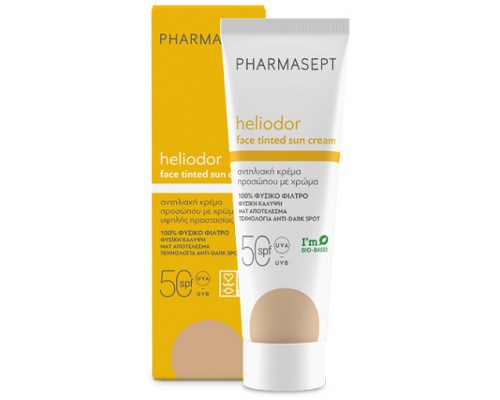 Pharmasept Heliodor Face Tinted Sun Cream SPF50 Αντηλιακή Κρέμα Προσώπου με Χρώμα, 50ml Pharmasept Heliodor Face Tinted Sun Cream SPF50 Αντηλιακή Κρέμα Προσώπου με Χρώμα, 50ml