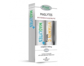 Power of Nature Maglytes Συμπλήρωμα Διατροφής με Μαγνήσιο & Ηλεκτρολύτες & ΔΩΡΟ Vitamin C 500mg, 2x20 αναβράζοντα δισκία Power of Nature Maglytes Συμπλήρωμα Διατροφής με Μαγνήσιο & Ηλεκτρολύτες & ΔΩΡΟ Vitamin C 500mg, 2x20 αναβράζοντα δισκία