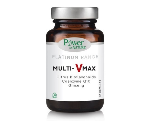 Power Of Nature Platinum Range Multi- VMax Συμπλήρωμα Διατροφής για Ενέργεια & το Ανοσοποιητικό, 30 κάψουλες Power Of Nature Platinum Range Multi- VMax Συμπλήρωμα Διατροφής για Ενέργεια & το Ανοσοποιητικό, 30 κάψουλες