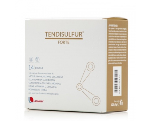 Laborest Tendisulfur Forte Συμπλήρωμα Διατροφής για τις Αρθρώσεις, 14 φακελίσκοι Laborest Tendisulfur Forte Συμπλήρωμα Διατροφής για τις Αρθρώσεις, 14 φακελίσκοι
