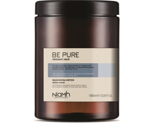 Niamh Be Pure Detox Hair Mask Μάσκα Αποτοξίνωσης για Λιπαρά Μαλλιά, 1000ml Niamh Be Pure Detox Hair Mask Μάσκα Αποτοξίνωσης για Λιπαρά Μαλλιά, 1000ml