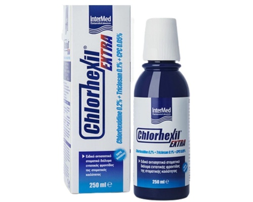 Intermed Chlorhexil Extra Mouthwash Στοματικό Διάλυμα, 250ml Intermed Chlorhexil Extra Mouthwash Στοματικό Διάλυμα, 250ml