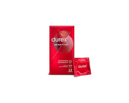 Durex Sensitive Thin Feel Προφυλακτικά Με Έξτρα Λεπτή Αίσθηση, 12 τμχ Durex Sensitive Thin Feel Προφυλακτικά Με Έξτρα Λεπτή Αίσθηση, 12 τμχ