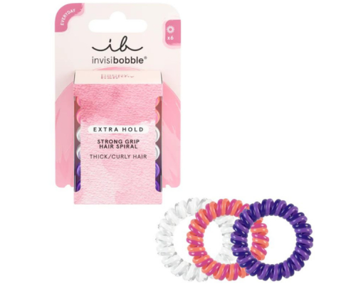 Invisibobble Extra Hold Strong Grip Hair Spiral Twin Boss Λαστιχάκια Μαλλιών, 6τμχ Invisibobble Extra Hold Strong Grip Hair Spiral Twin Boss Λαστιχάκια Μαλλιών, 6τμχ
