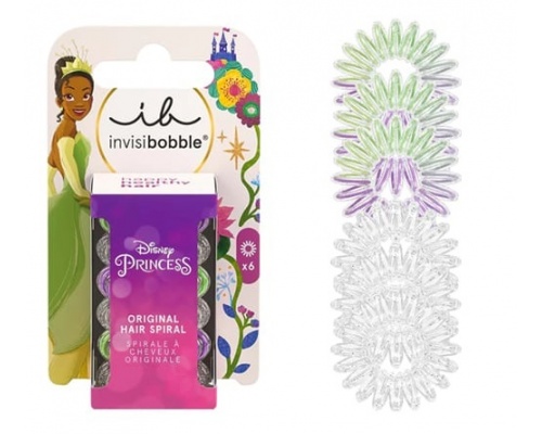 Invisibobble Disney Princess Original Hair Spiral Tiana Παιδικά Λαστιχάκια Μαλλιών, 6τμχ Invisibobble Disney Princess Original Hair Spiral Tiana Παιδικά Λαστιχάκια Μαλλιών, 6τμχ