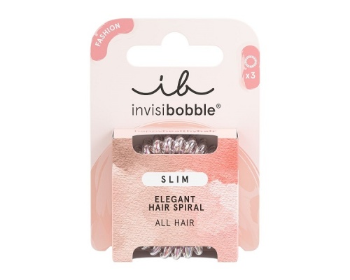 Invisibobble Slim Elegant Hair Spiral Vanity Fairy Λαστιχάκια Μαλλιών, 3τμχ.