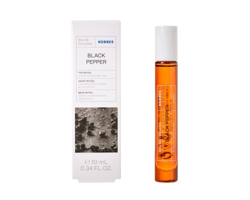 Korres Black Pepper Eau De Toilette Ανδρικό Άρωμα, 10ml Korres Black Pepper Eau De Toilette Ανδρικό Άρωμα, 10ml