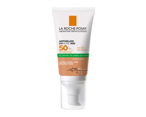 La Roche Anthelios UVMUNE 400 Oil Control Gel-Cream Tinted SPF50+ Αντηλιακή Κρέμα Προσώπου με Χρώμα, 50ml La Roche Anthelios UVMUNE 400 Oil Control Gel-Cream Tinted SPF50+ Αντηλιακή Κρέμα Προσώπου με Χρώμα, 50ml