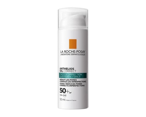 La Roche Posay Anthelios Oil Correct Cream SPF50+ Αντηλιακή Κρέμα Προσώπου κατά των Ατελειών, 50ml  La Roche Posay Anthelios Oil Correct Cream SPF50+ Αντηλιακή Κρέμα Προσώπου κατά των Ατελειών, 50ml