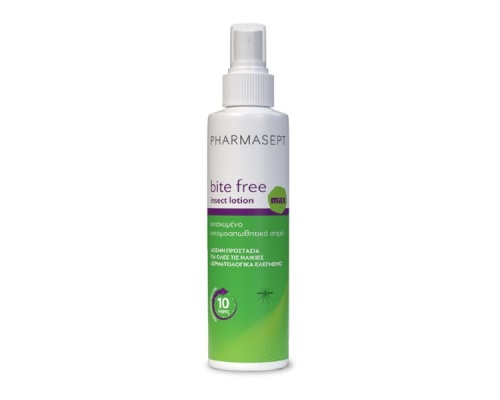 Pharmasept Bite Free Insect Lotion Max Απωθητικό Σπρέι για Κουνούπια, Σκνίπες & το Κουνούπι Τίγρης, 100ml Pharmasept Bite Free Insect Lotion Max Απωθητικό Σπρέι για Κουνούπια, Σκνίπες & το Κουνούπι Τίγρης, 100ml