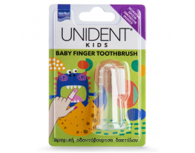 Intermed Unident Kids Baby Finger Toothbrush Βρεφική Οδοντόβουρτσα Δακτύλου, 1τμχ