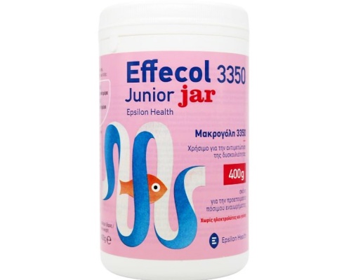 Epsilon Health Effecol 3350 Junior Jar Παιδικό Συμπλήρωμα Διατροφής σε Σκόνη για Αντιμετώπιση της Δυσκοιλιότητας, 400gr Epsilon Health Effecol 3350 Junior Jar Παιδικό Συμπλήρωμα Διατροφής σε Σκόνη για Αντιμετώπιση της Δυσκοιλιότητας, 400gr