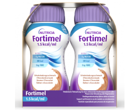 Nutricia Fortimel 1.5 kcal Θρεπτικό Συμπλήρωμα Διατροφής Υψηλής Ενέργειας με Γεύση Σοκολάτα, 4x200ml