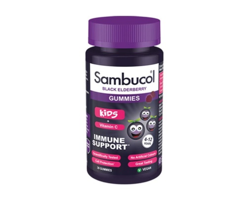 Olvos Sambucol Kids Gummies + Vitamin C  Ζελεδάκια εμπλουτισμένα με βιταμίνη C, για το ανοσοποιητικό συστήμα των παιδιών 30 ζελεδάκια Olvos Sambucol Kids Gummies + Vitamin C  Ζελεδάκια εμπλουτισμένα με βιταμίνη C, για το ανοσοποιητικό συστήμα των παιδιών 30 ζελεδάκια
