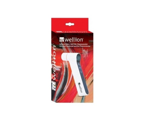 Wellion Θερμόμετρο υπερύθρων μετώπου και αυτιού χωρίς επαφή κατάλληλο για μωρά 1 τμχ  Wellion Θερμόμετρο υπερύθρων μετώπου και αυτιού χωρίς επαφή κατάλληλο για μωρά 1 τμχ