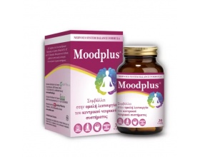 Health Plus Moodplus Συμπλήρωμα Διατροφής για την Ομαλή Λειτουργία του Κεντρικού Νευρικού Συστήματος, 30 κάψουλες