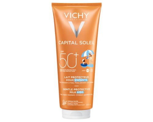 Vichy Capital Soleil SPF50+ Gentle Protective Milk Kids Παιδικό Αντηλιακό Γαλάκτωμα, 300ml Vichy Capital Soleil SPF50+ Gentle Protective Milk Kids Παιδικό Αντηλιακό Γαλάκτωμα, 300ml